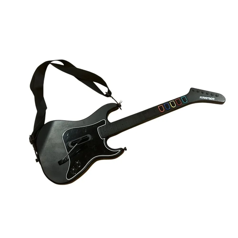 Guitar Hero Kramer Striker RedOctane Wireless Controller PS2 95119.805 No Dongle